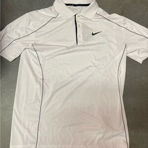 Nike Men's Dry-Fit White Polo Shirt